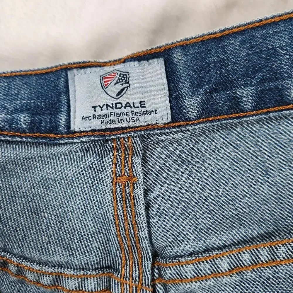 Tyndale‎ FRMC Work Blue Denim Jeans Size 40x30 Flame Resistant